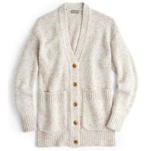 J. Crew Point Sur Donegal Tweed Cardigan Size M